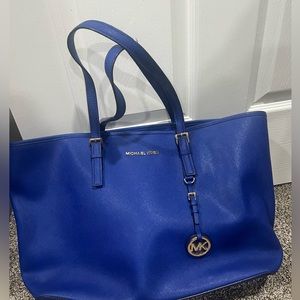 Michael Kors Purse Vintage Blue medium size